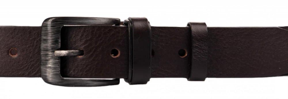 Pánský kožený hnědý pásek 2-PR1-40 90 cm - náhled 3