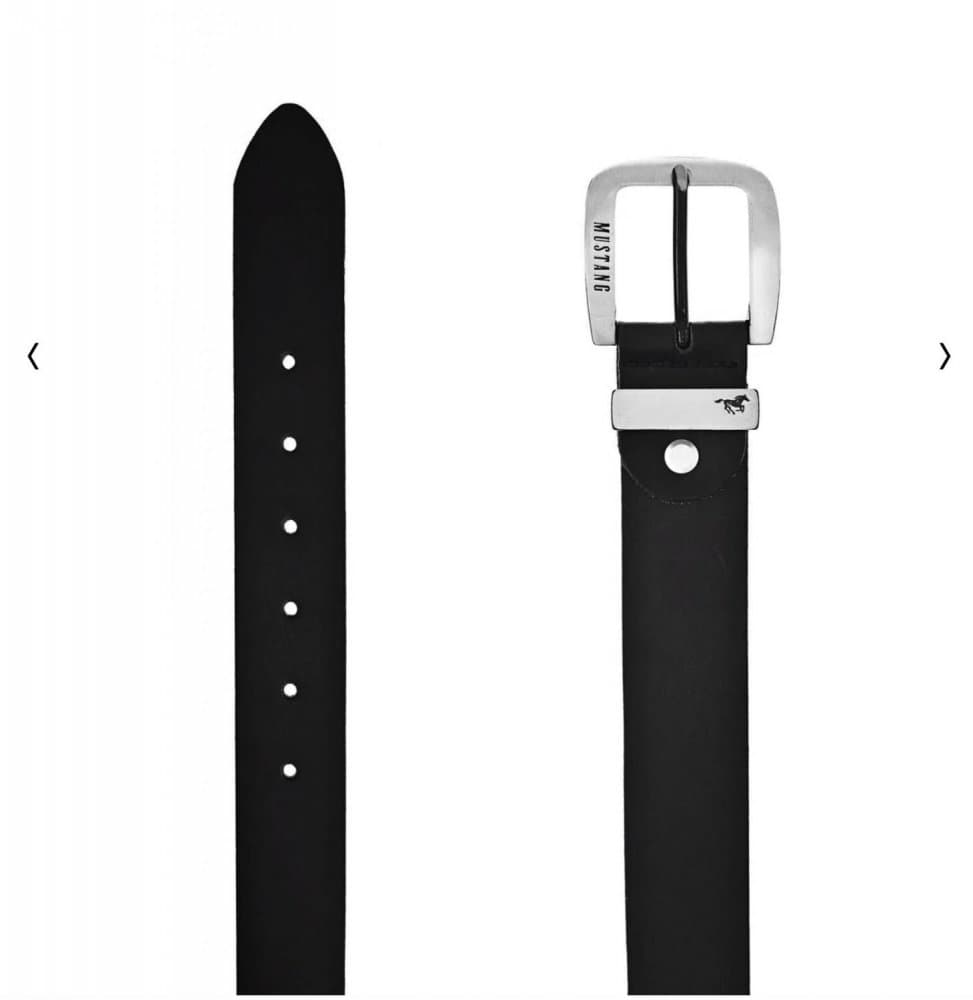 Kožený černý pásek Mustang 35 mm MG2103L15-0791 100 cm - náhled 5