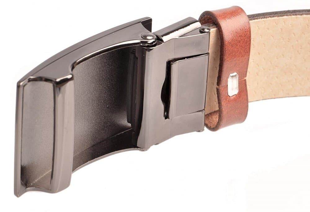 Pánský kožený opasek s automatickou přezkou Penny Belts AUTOMAT 35-020-A3-48 90 cm - náhled 2