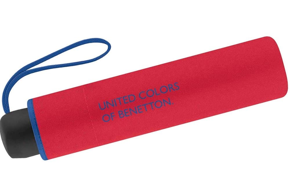 Benetton deštník skládací Super Mini red 56203 červený - náhled 3