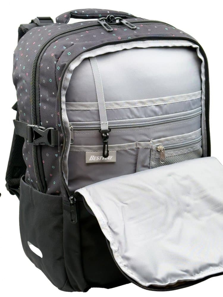 Bestway Cestovní batoh 40330-0198 černý/print 30 L,  49 × 35 × 15 cm - náhled 5