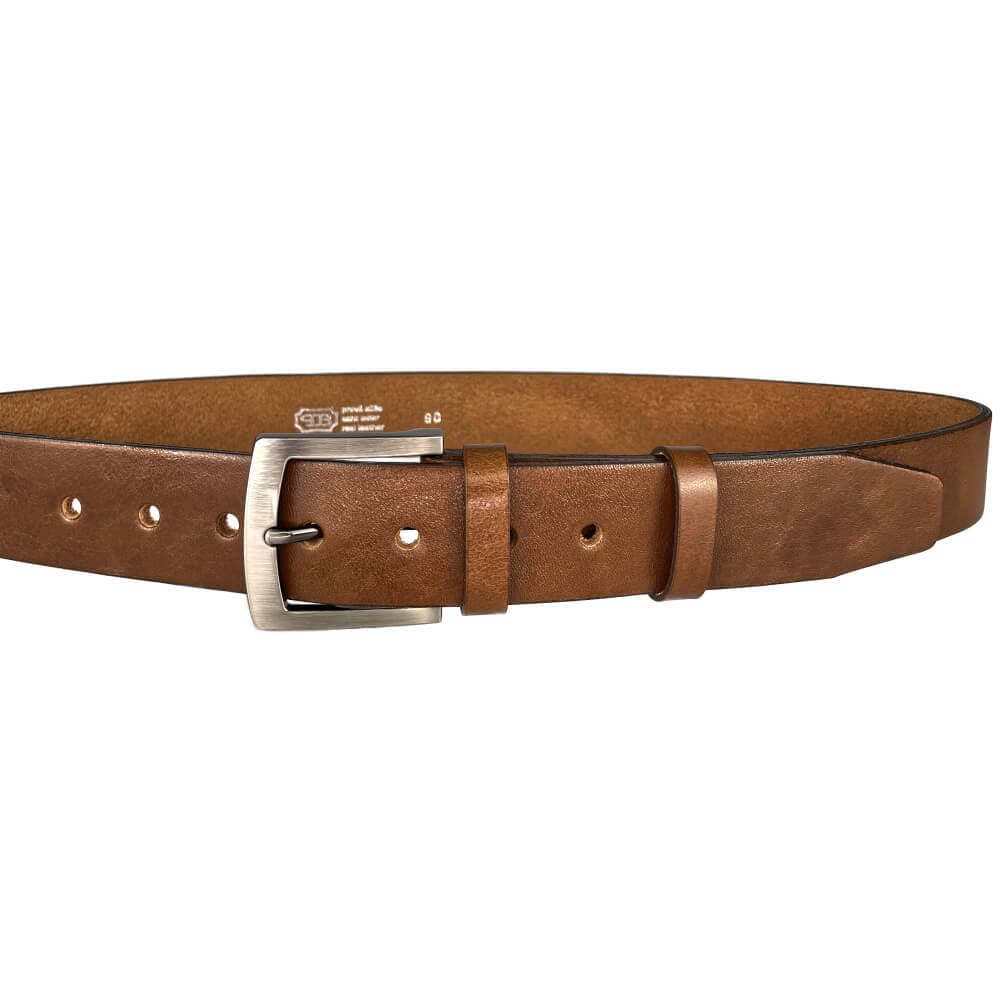 Penny Belts Pánský kožený opasek 25-48 světle hnědý 105 cm 105 cm - náhled 5