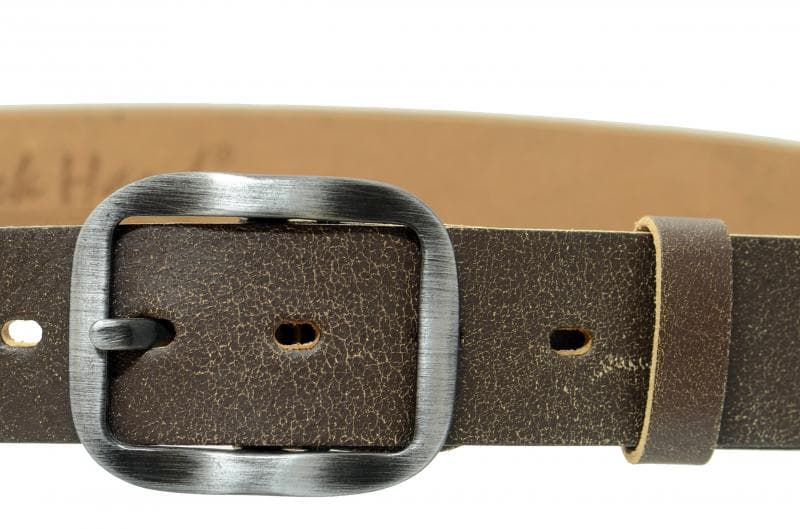 Kožený hnědý pásek z jednoho kusu kůže 078-71 110 cm - náhled 3