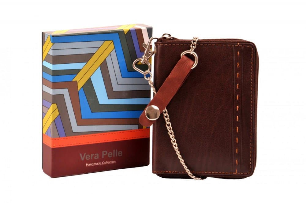Giglio leather kožená peněženka  GF-0045 hnědá - poslední kus - náhled 2