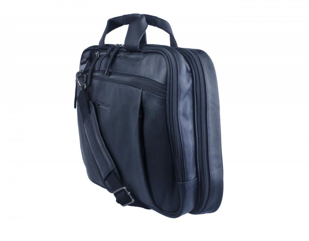 Pánská kožená taška do práce vhodná na notebook 15,4"  LBB-125 černá - náhled 4