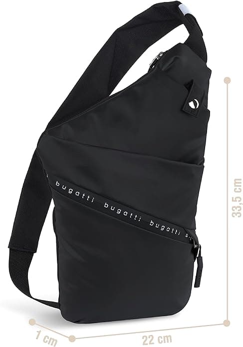 Bugatti Pánský batoh na jedno rameno černý BlancDeLight 49451101 body safe bag - náhled 2