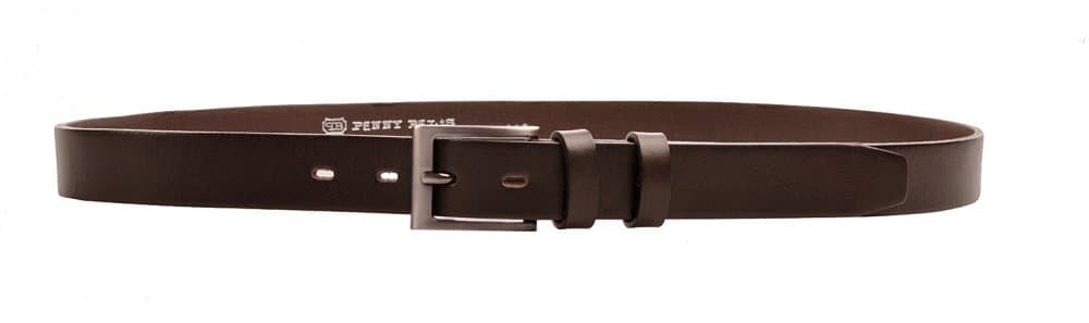 Kožený pánský tmavě pásek 30-100-506 85 cm - náhled 4