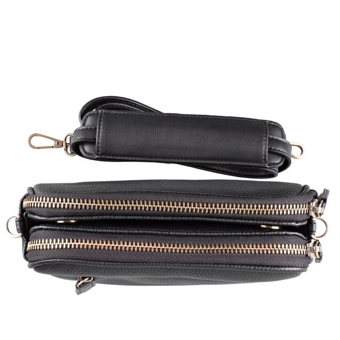 Malá elegantní kabelka Bugatti Passione 49253401 černá - náhled 4