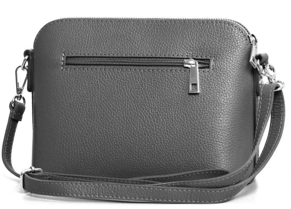 MaxFly dámská kožená kabelka crossbody 5232 šedá - náhled 4