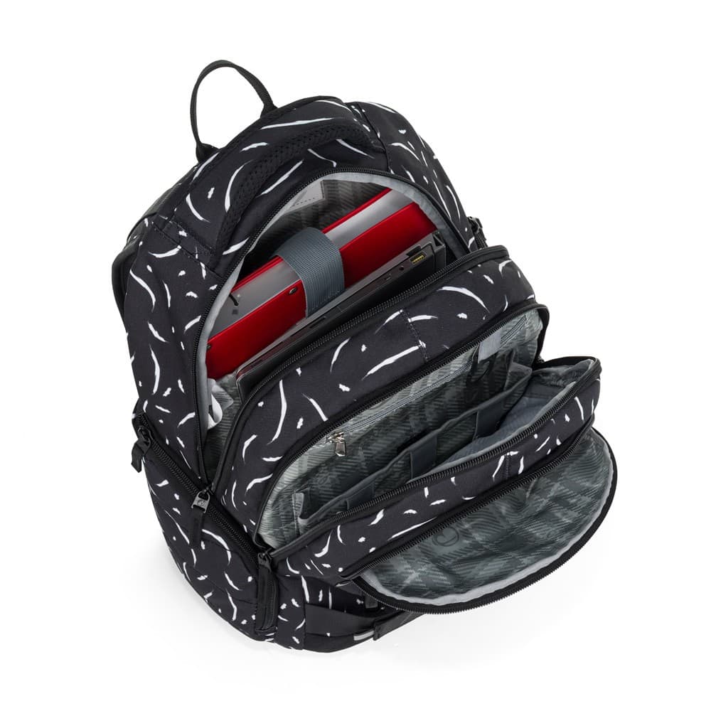 Bagmaster školní batoh NOMAD 25 A – černo-bílý - náhled 4
