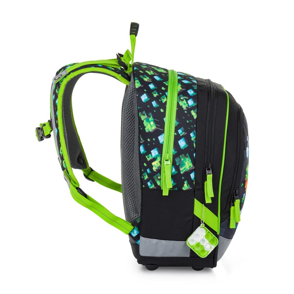 Bagmaster Malý školní set pro prvňáčky – země kostiček ALFA 26 B ( batoh + penál + sáček na tělocvik) - náhled 3