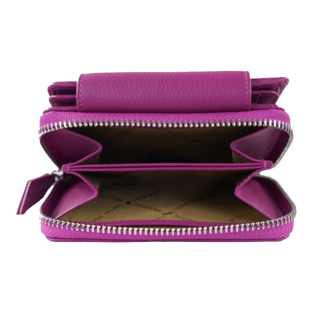 Braun Büffel Dámská peněženka z hladké kůže s RFID ochranou – střední velikost 41353-294-084 Purple Plum - náhled 3