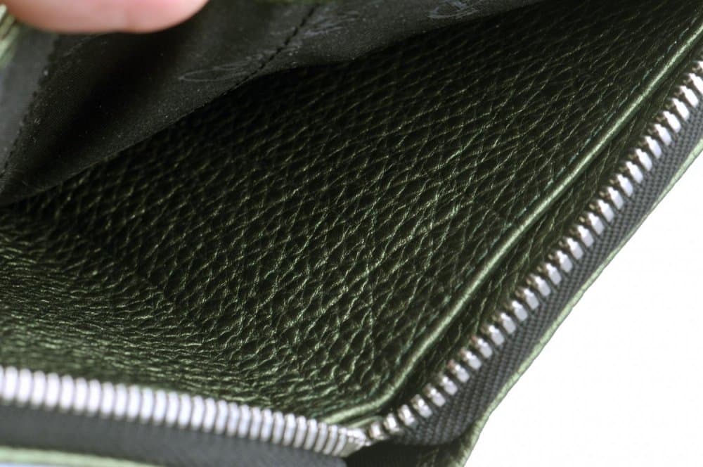Dámská peněženka celá na zip VZOREK GREEN metalická zelená - náhled 5
