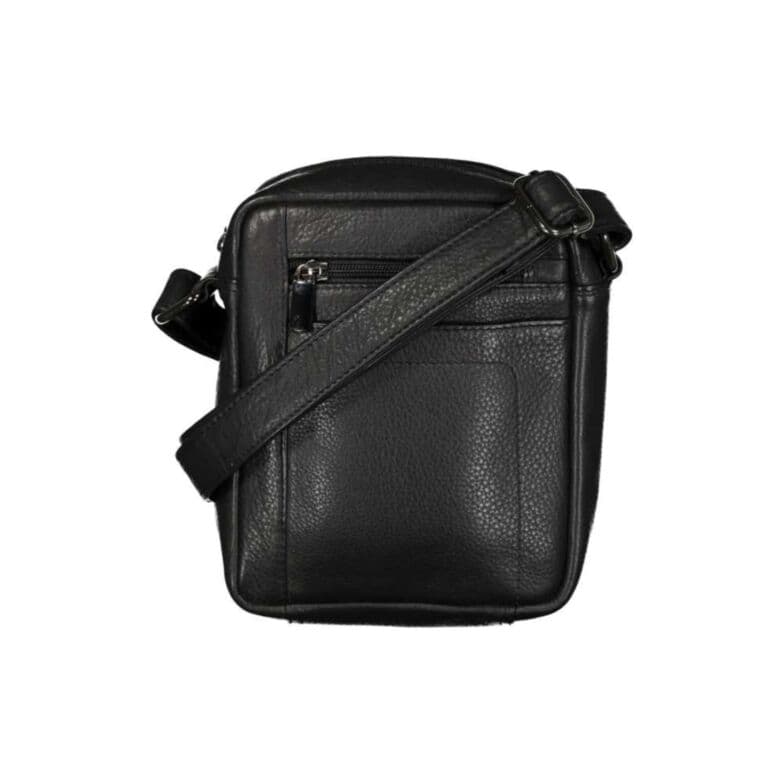 New bags leather - Pánská kožená taštička přes rameno černá LB-254 - náhled 2
