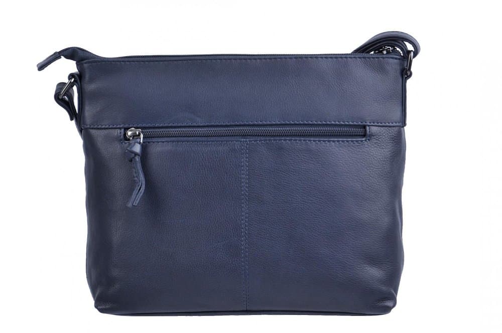 New Bags kožená kabelka LB-296 tmavě modrá - náhled 4
