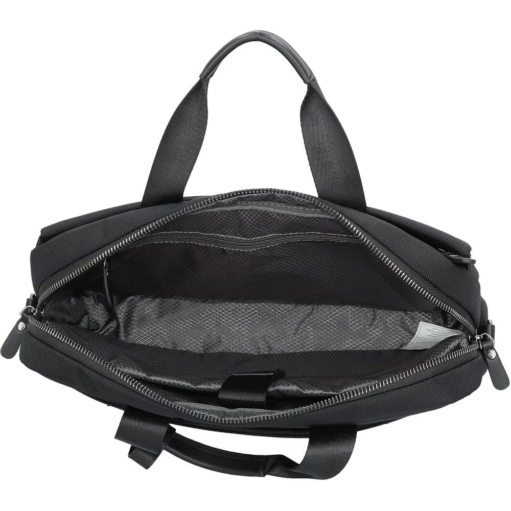 Pracovní černá aktovka na notebook 15" Bugatti Nero 49640201 - náhled 5