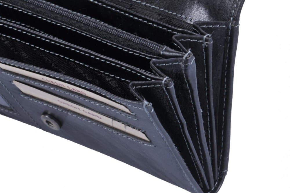 Dámská kožená peněženka Lagen 6011/T Black/Red - náhled 5