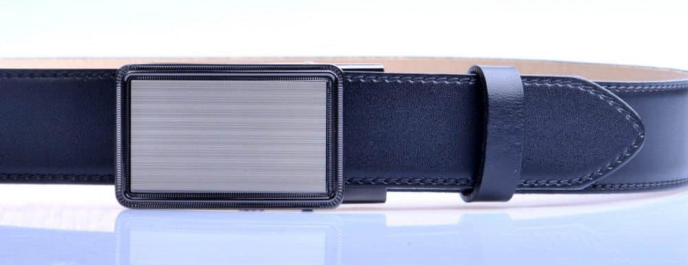 kožený pásek společenský AUTOMAT 35-020-A2-60 černý 100 cm - náhled 3