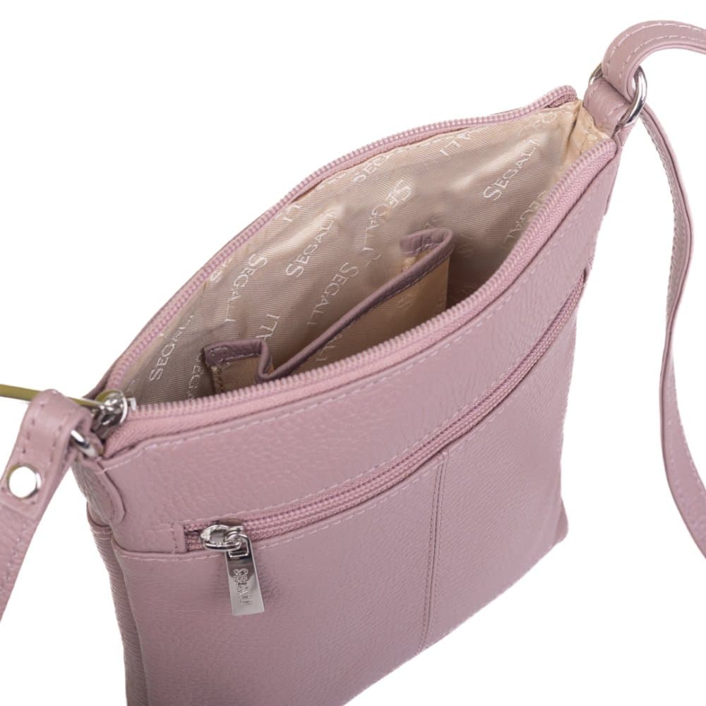 Dámská kabelka kožená SEGALI 7001 B cameo rose - náhled 3