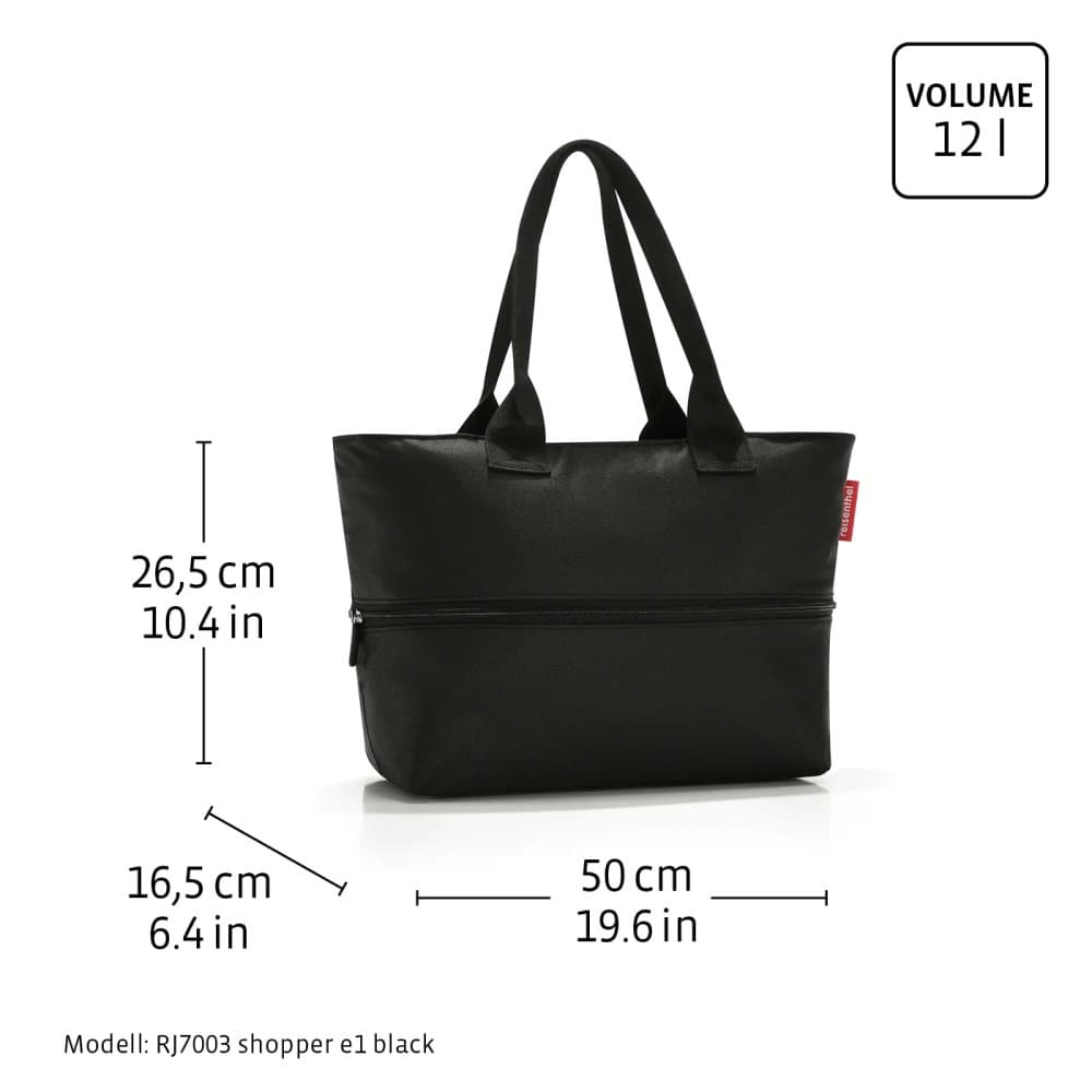 Nákupní kabelka se zipem Reisenthel Shopper E1 twist maroon RJ3104 - náhled 5