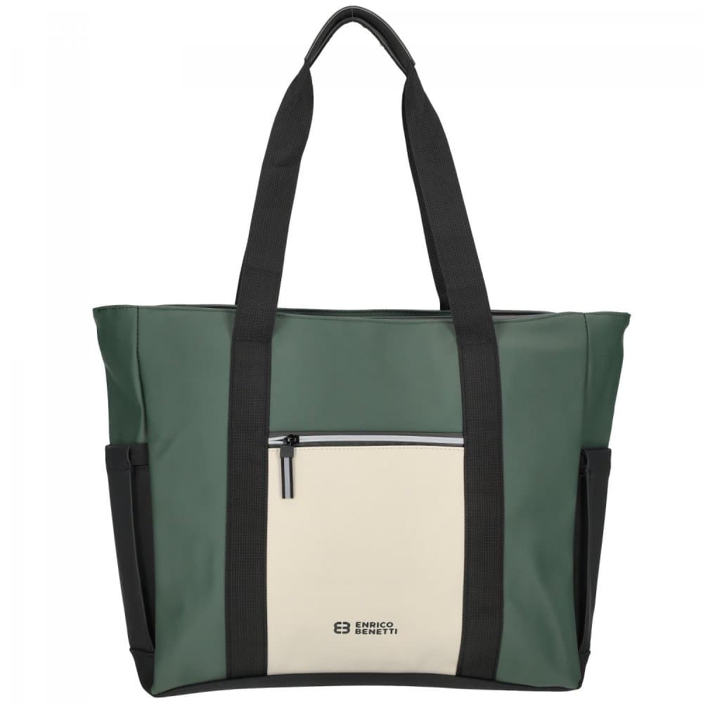 Shopper taška Enrico Benetti Bergen 56008-670 béžovo-zelená - náhled 2