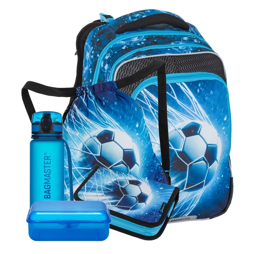 Bagmaster Velký školní set pro prvňáčky Fotbal BETA 26 C (batoh + penál + sáček na tělocvik + lahev + box) - náhled 1