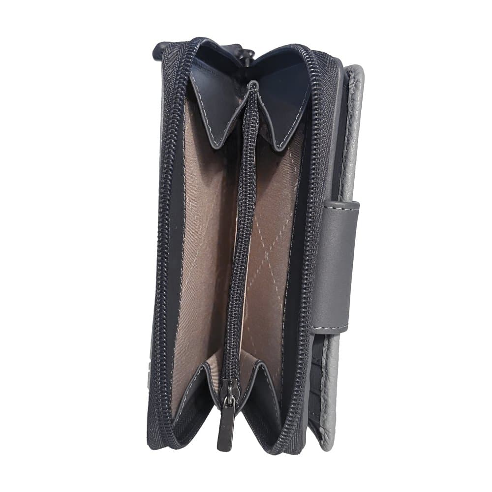 Bugatti Sina Zip S šedá s RFID – kompaktní kožená peněženka  49223244 - náhled 5