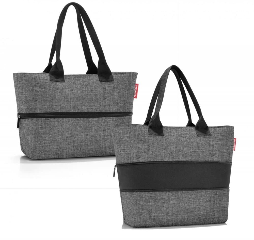 Elegantní nákupní taška na zip shopper e1 twist silver RJ7052 - náhled 2