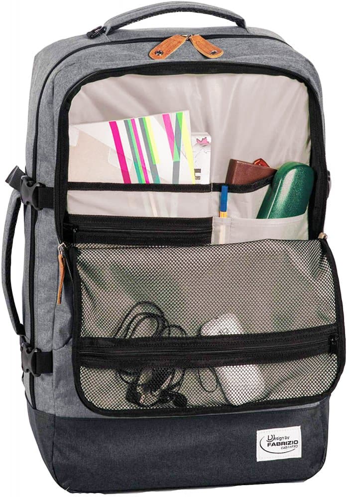 BestWay cestovní batoh CABIN PRO RETRO 40223-1700 světle šedý 40 L - náhled 5