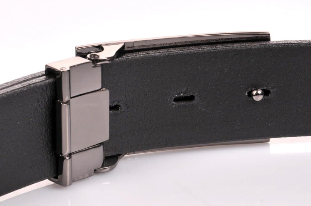 Penny Belts Pánský kožený pásek černý společenský 35-020-4PS-60 105 cm - náhled 4