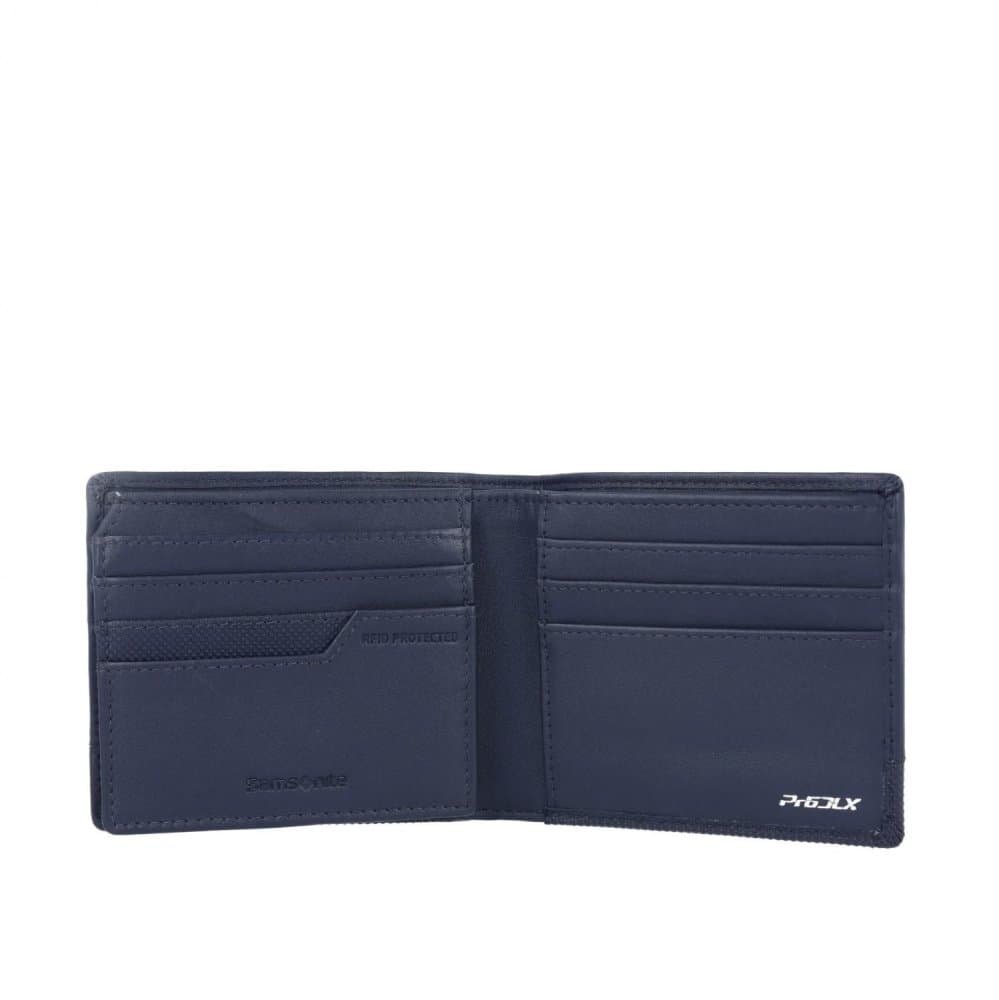 Samsonite pánská kožená malá peněženka bez přihrádky na drobné PRO-DLX 6 144549-1615 tmavě modrá - náhled 5