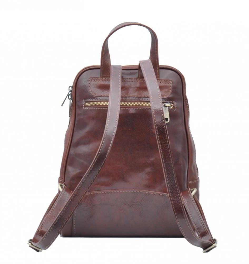 Giglio leather kožený batoh 33 hnědý - náhled 5