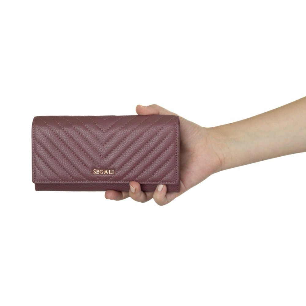Dámská peněženka kožená SEGALI 50511 purple - náhled 3