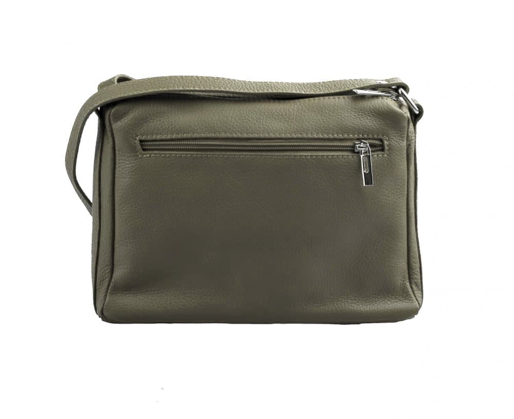 MaxFly Kožená crossbody kabelka 5542 oliva - náhled 2