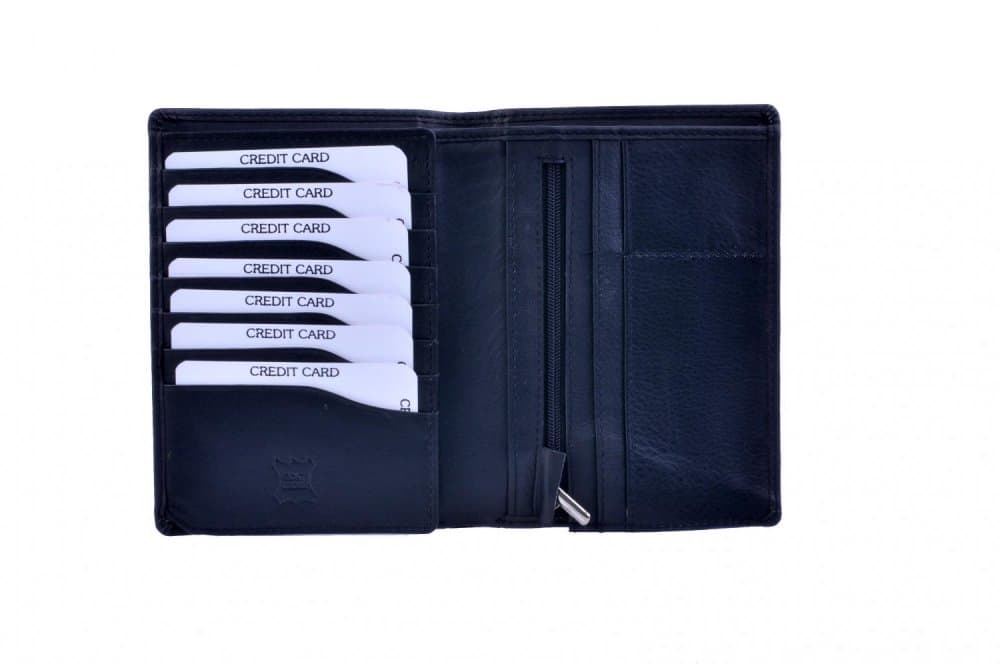New bags leather Kožené pouzdro na pas a doklady 6056 černé - náhled 4