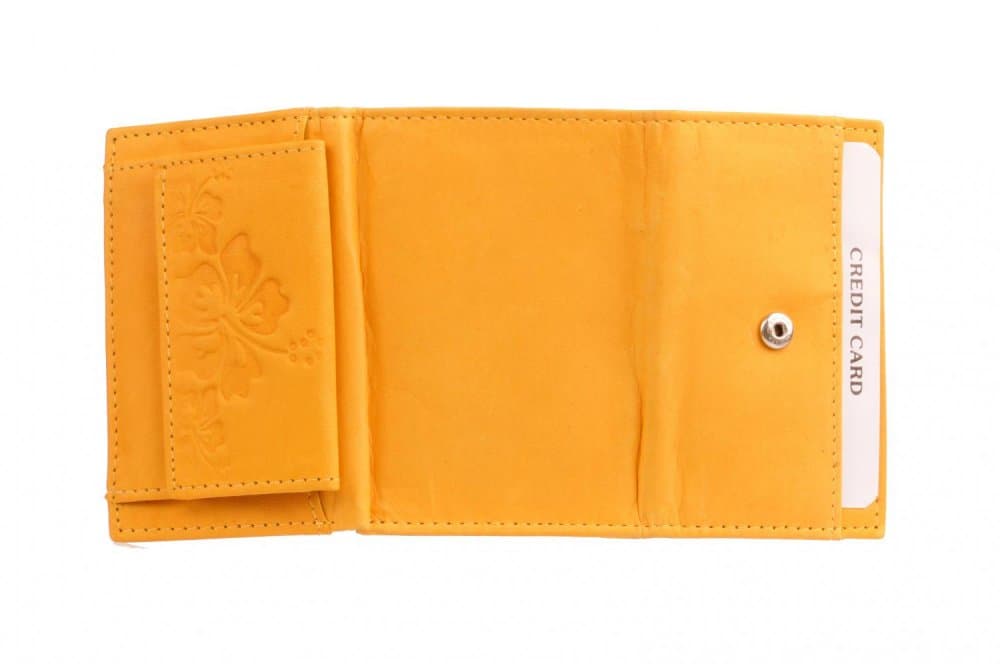 Dámská malá žlutá peněženka 7116-A YELLOW - náhled 3