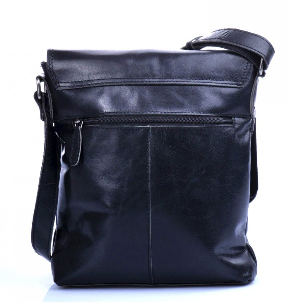 LedderArt Pánská kožená taška přes rameno LA-1263 černý crossbag - náhled 5