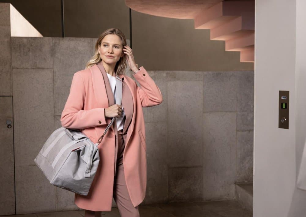 Allrounder L twist sky rose elegantní dámská cestovní taška MT1035 - náhled 5