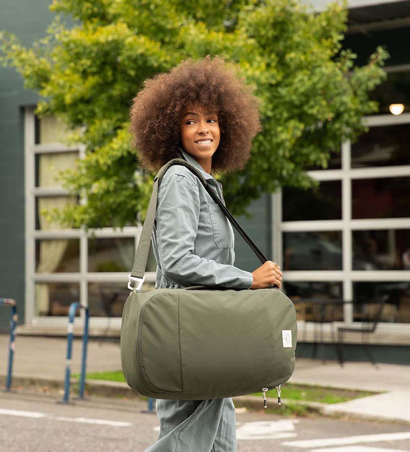 Arcane Duffel Pack Latte Brown 30 L – Cestovní taška a batoh 2v1, světle hnědá - náhled 4