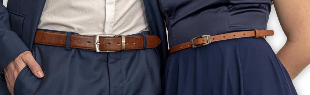 Penny Belts Pánský kožený pásek  35-020-22-48 hnědý 100 cm - náhled 3