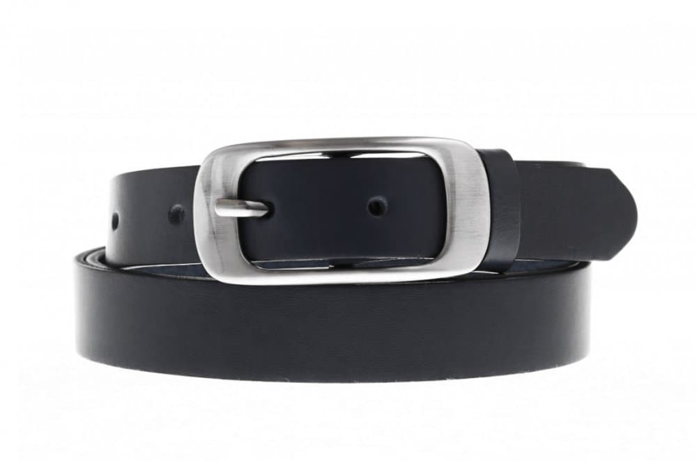 Penny Belts Dámský úzký kožený pásek 173-63 černý 100 cm - náhled 3