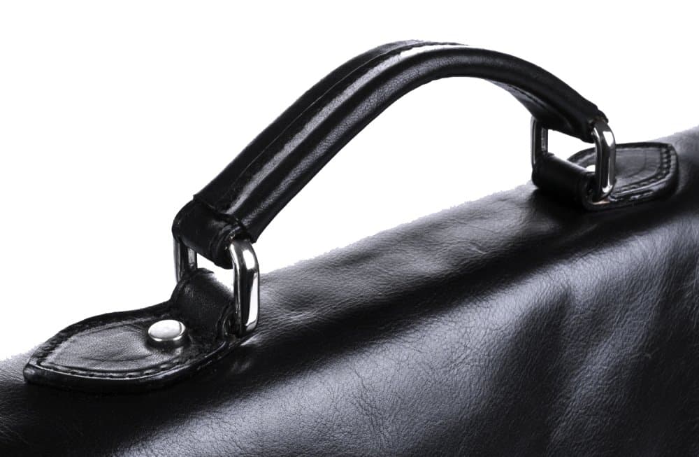 Giglio leather kožená aktovka 1050 černá stříbrné kování - náhled 3