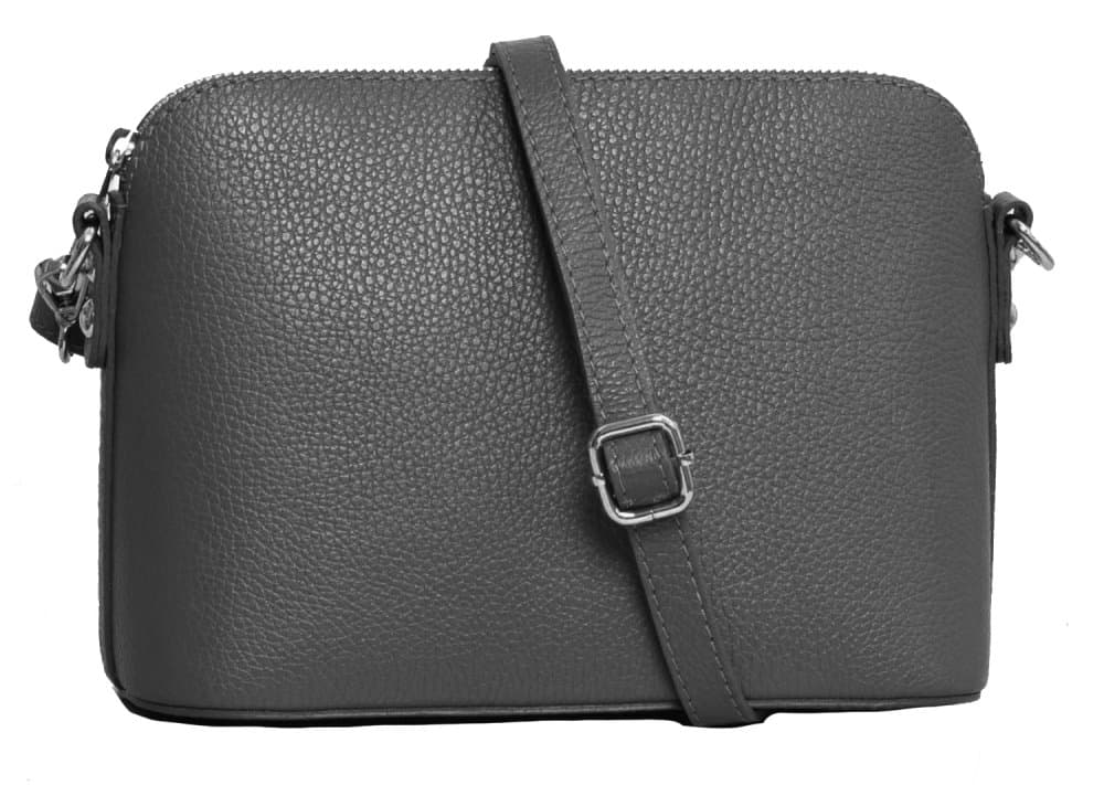 MaxFly dámská kožená kabelka crossbody 5232 šedá - náhled 1