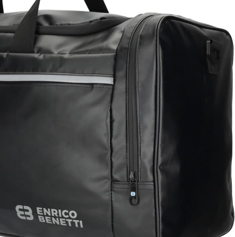 Cestovní taška Enrico Benetti Arctic 41002-001 – černá voděodolná 48 l - náhled 5