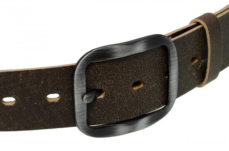 Kožený hnědý pásek z jednoho kusu kůže 078-71 110 cm - náhled 4