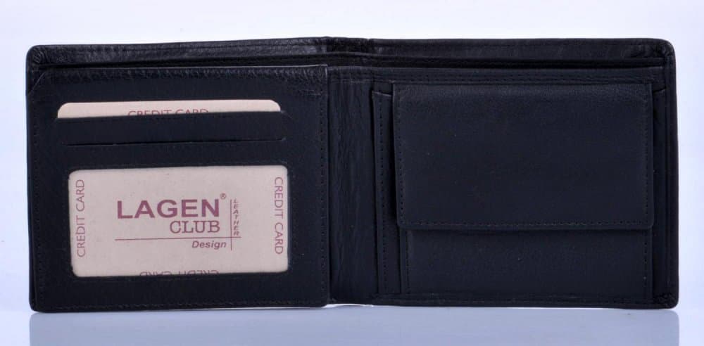 Pánská kožená peněženka w-8154 černá - náhled 5