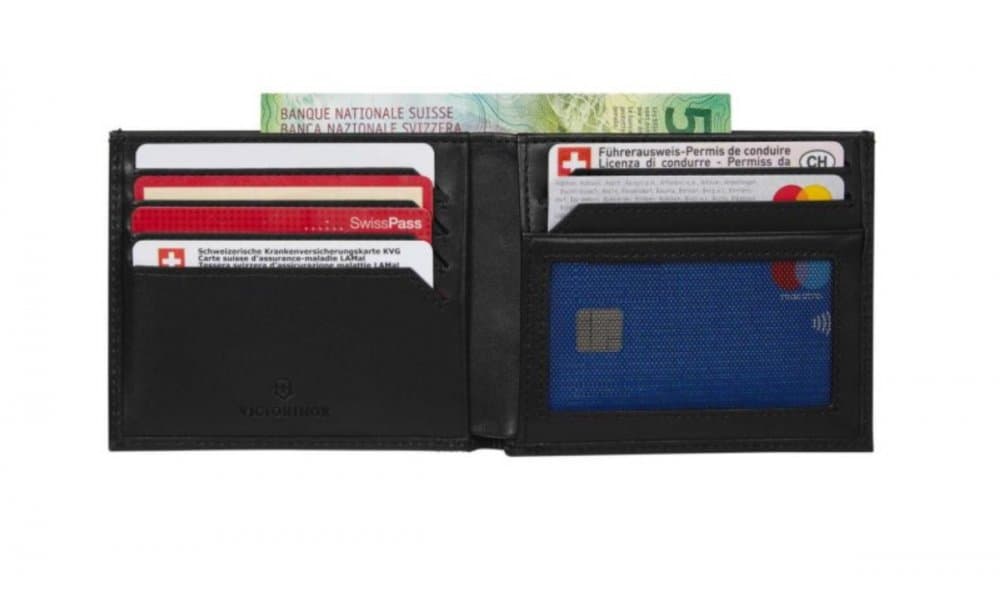 Kožená peněženka Victorinox Altius Alox Bi-Fold 611570 bez přihrádky na drobné - náhled 2