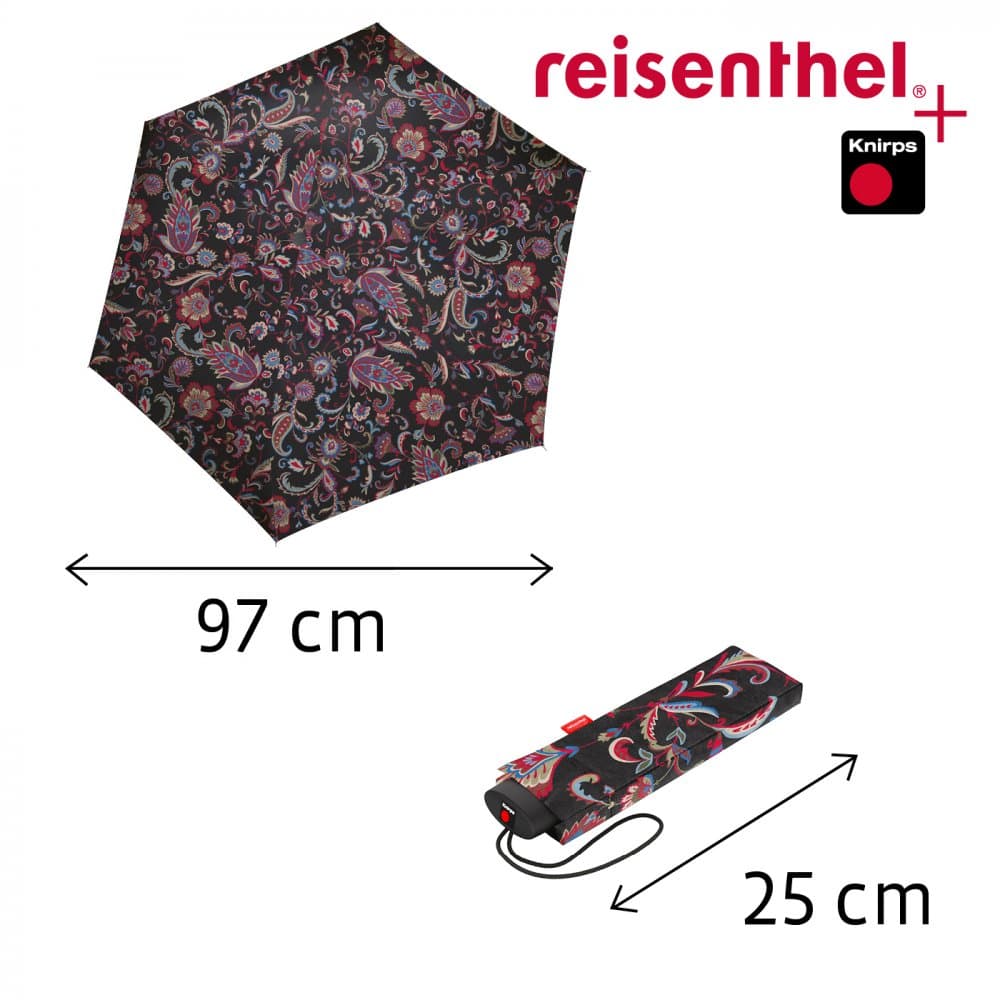 Reisenthel umbrella pocket mini paisley black - náhled 3