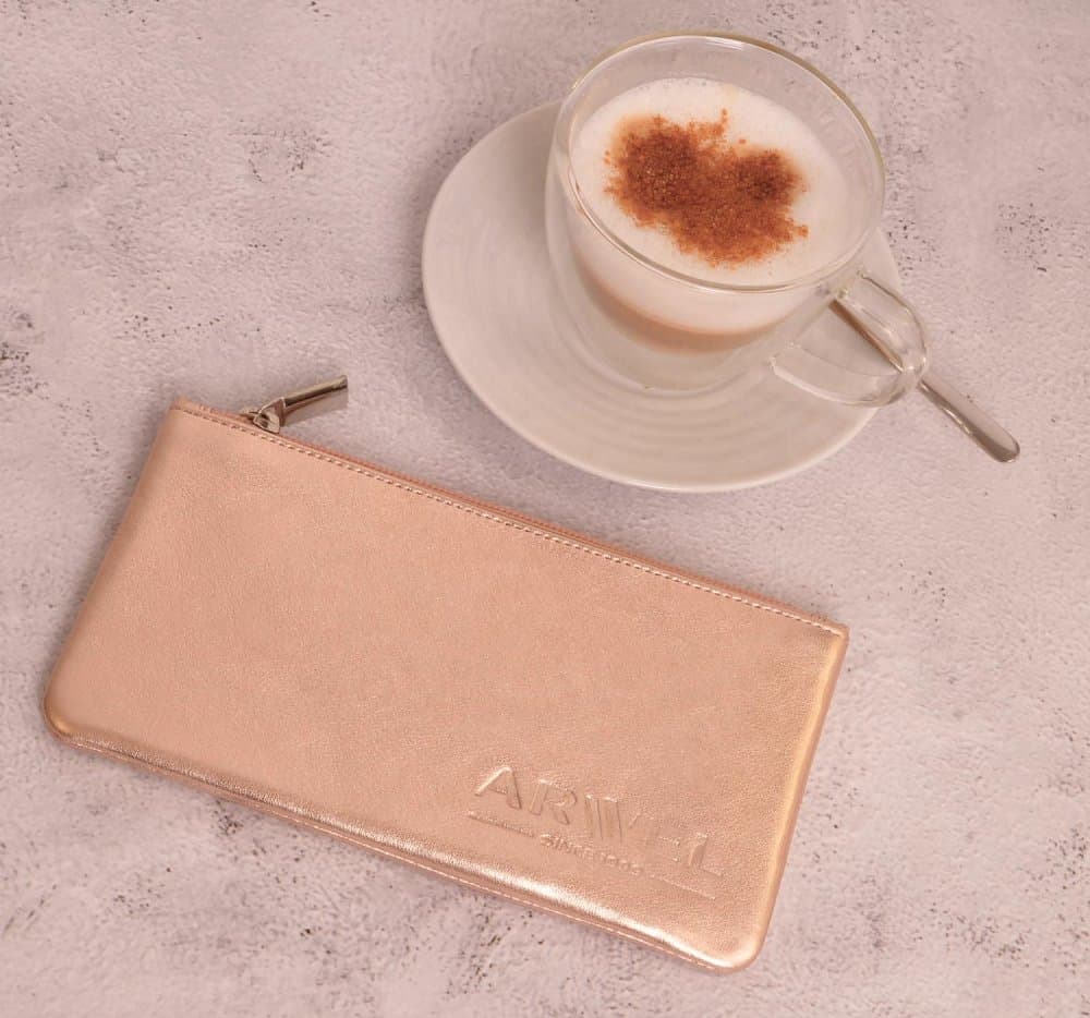 Kožená kosmetická etue 611-0023 Rose gold - náhled 4