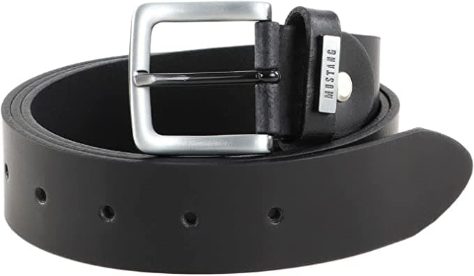 Kožený pásek Mustang černý 35 mm MG2101L15-0791 105 cm - náhled 5